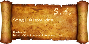 Stagl Alexandra névjegykártya